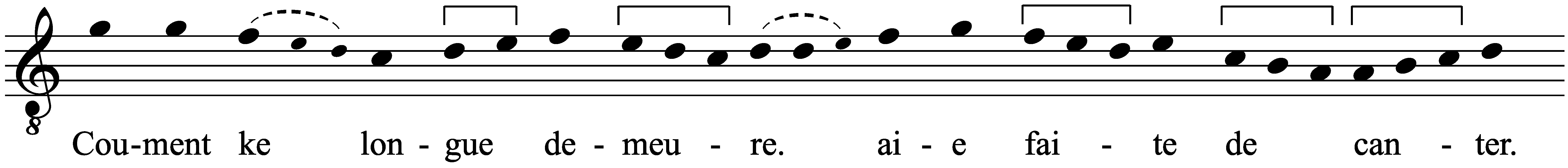 Work musical notation